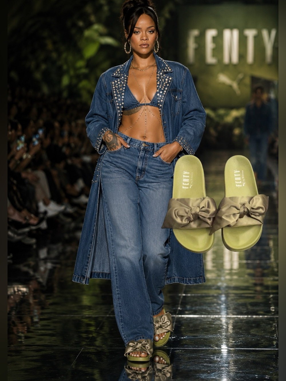 Fenty by Rihanna Bow Slides